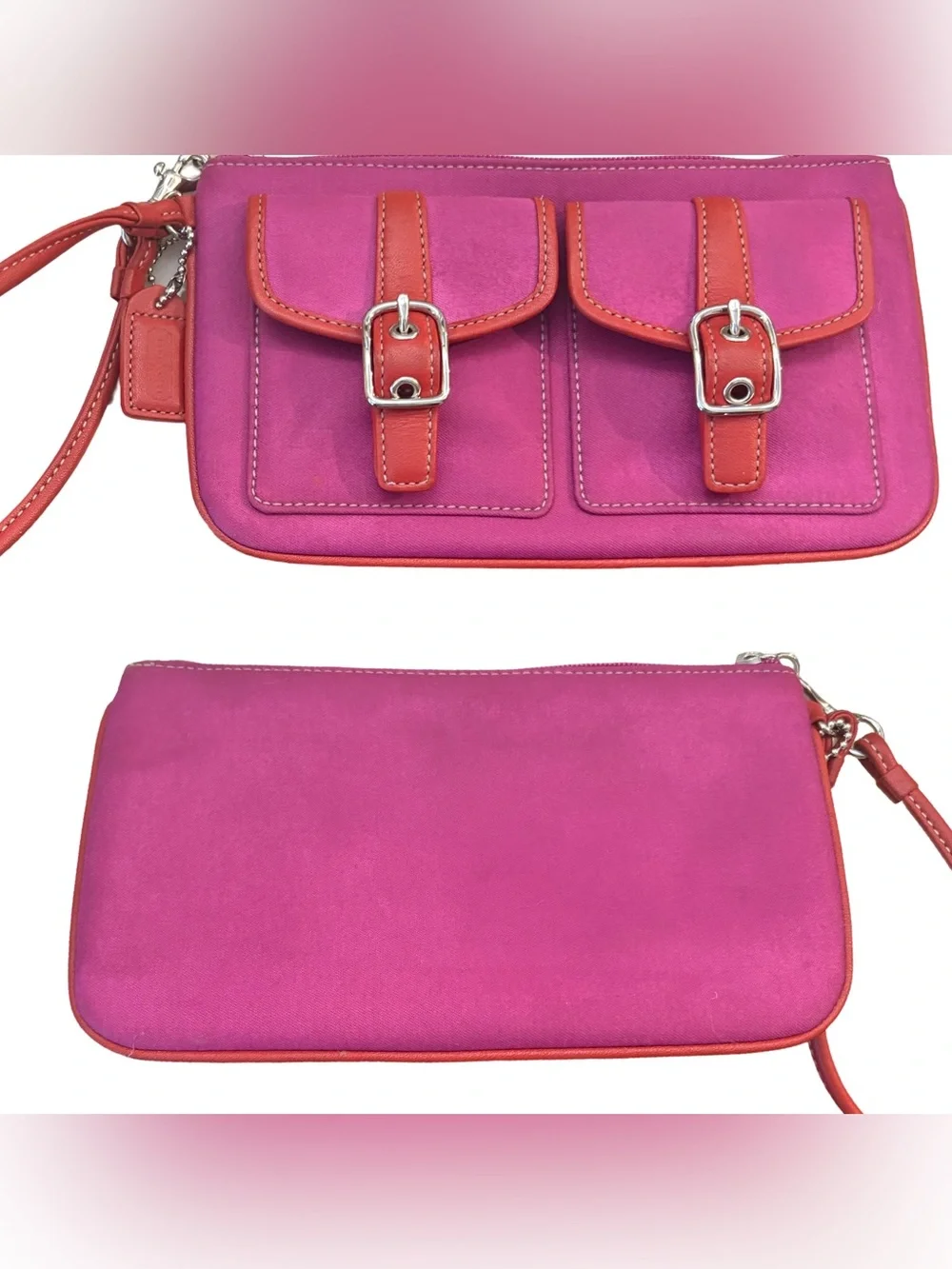 Coach Twill Field Wristlet VINTAGE (Style No. 3431) RARE